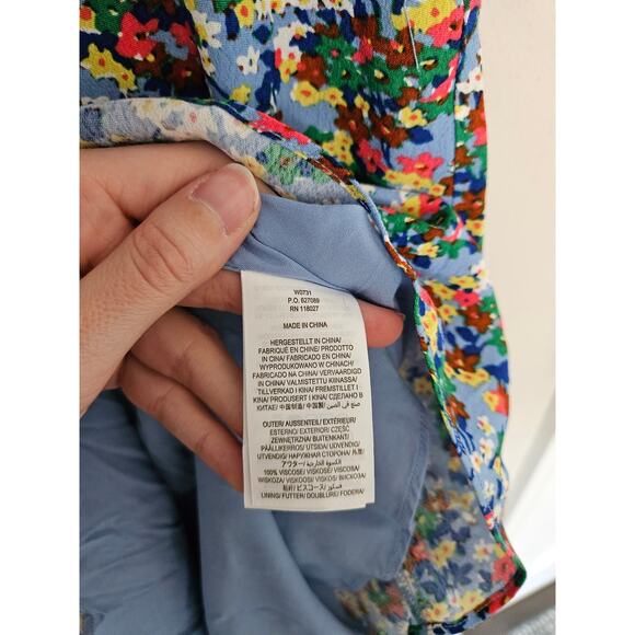 Boden Hazy Blue Ditsy Field Floral Tessa Midi Dress Size 10R - Picture 9 of 16